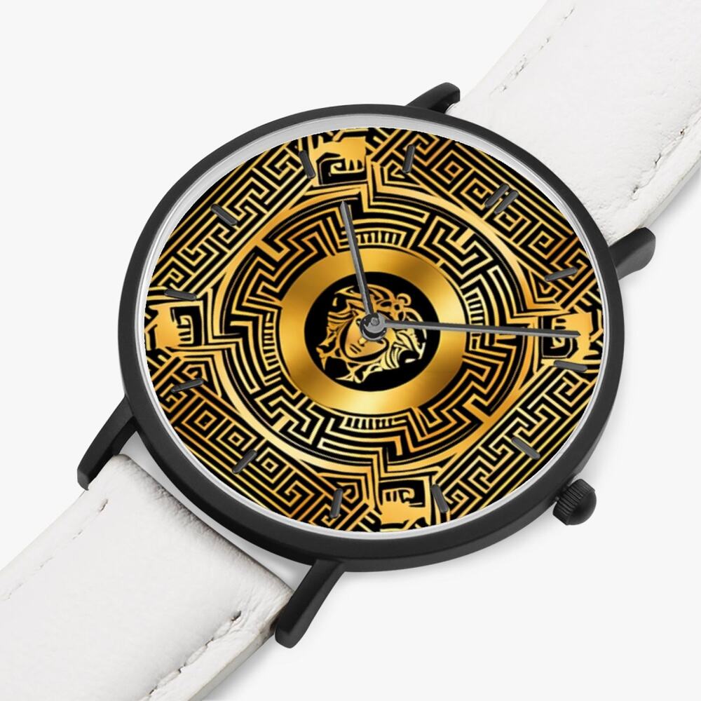 kokorepublic   163.  Ultra-Thin Leather Strap Quartz Watch